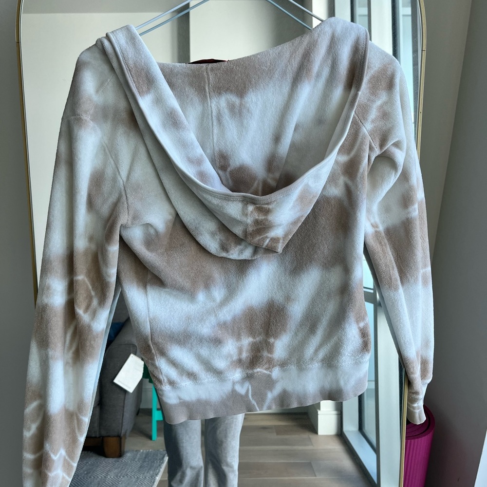 Vintage Juicy Couture zip up jacket Y2K.   Tan and white. Size S - Picture 4 of 7